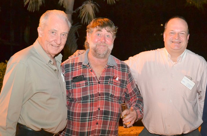 One of the main sponsors Jon Fox, MD of QCars, flanked by Dr Iain Corness (left) and Greg Watkins, Executive Director of BCCT.