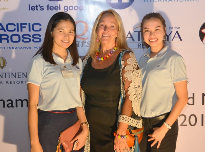 (L to R) Janya Rattanaliam from Bangkok Hospital Pattaya, Rosanne Diamente from Women with a Mission, and Tanya Wallapha from BHP.