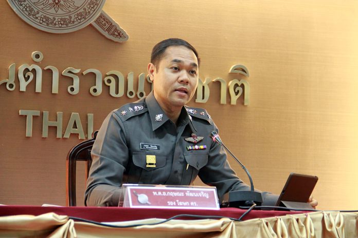 National Police spokesperson Pol Col Kritsana Pattanacharoen,