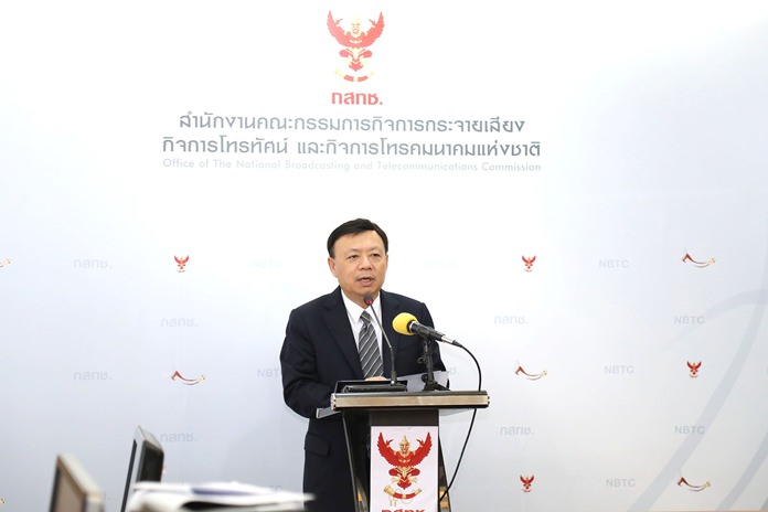 Secretary-General of NBTC, Takorn Tantasith.