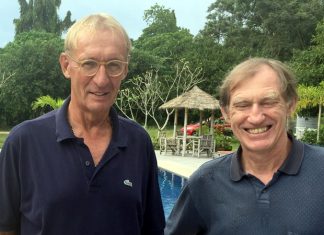 Jonathan Pratt (right) with Willem Lasonder.