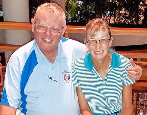 Dick Warberg (left) and Carole Kubicki.