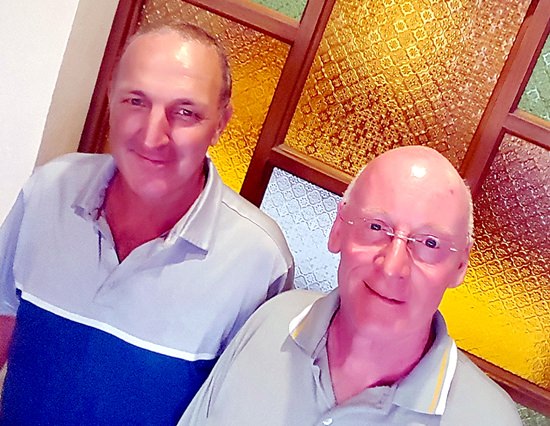 Rob Brown (left) & Graham Buckingham.