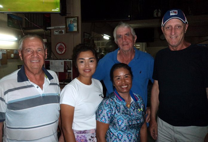 From left, Alex Field, Nat Rukkid, Wan Mukall, Dick Braimbrige & Bill Steinmann.
