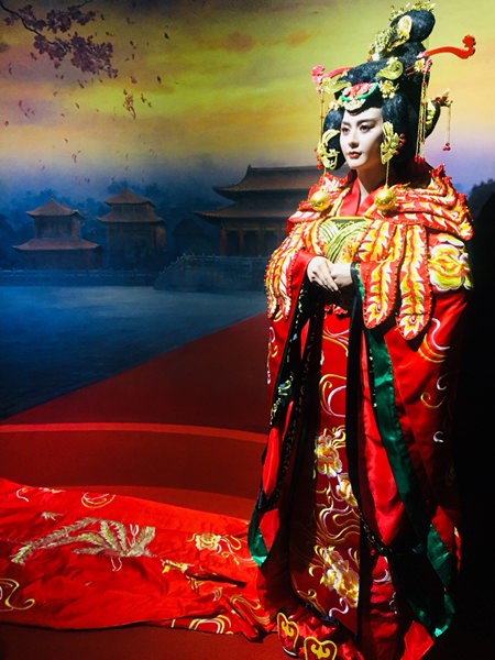 The “Empress of China”, a replica of 7th century Empress Regent Wu Zetian, as portrayed by producer Fan Bingbing in the 2014 Hunan Television show.