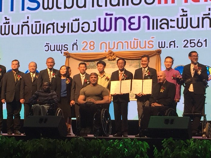 Eighteen government agencies and businesses have agreed to modernize Pattaya-area tourist attractions to be accessible to the disabled and elderly.