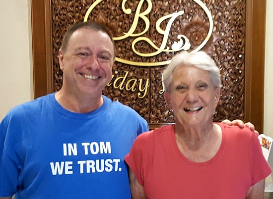 Tom Herrington (left) with Rita Zobeli.