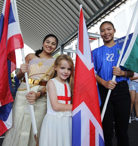 British students from GIS dressed up for International Day.