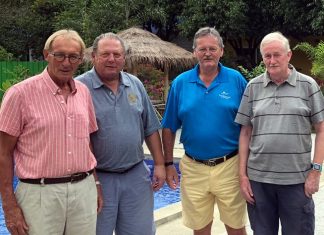 Willem Lasonder, George Gamble, Tony Moorat and Sam Gettinby