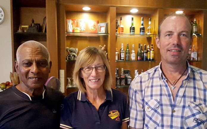 (From left) Landis Brooks, Carole Kubicki and Paul Weatherley.