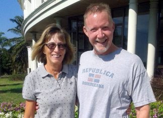Carole Kubicki (left) with Ty Anderson.