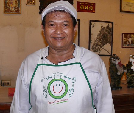 Somkiet, the home grown chef.