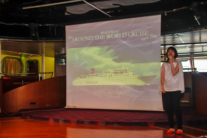 Ms. Vicky Or gives an overall insight of the ship, its objectives and things on offer for the recent visitors. 