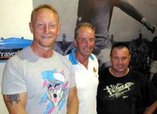 Nik Evans, Martin Grimoldby and Steve Harris.