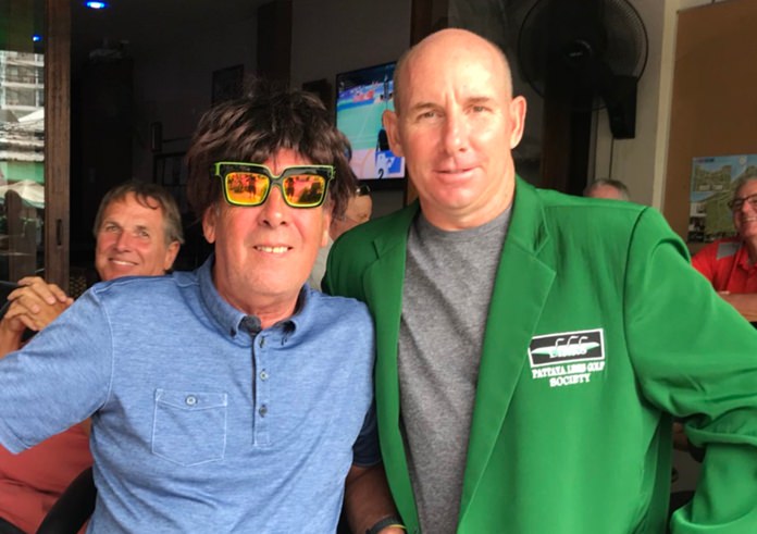 Tommy Marshall (right) with ‘wig-wearer’ Paul Chesney.