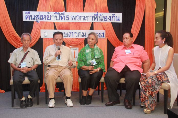 Veteran hoteliers Suwat Paepiromrath, Pitichote Srimetakul, Pranee Pitaktham and Prasut Susiri join in a panel discussion reminiscing about the good old days.