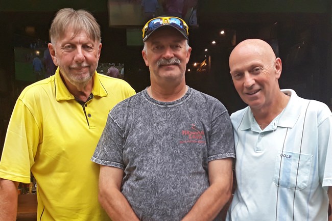 (From left) Peter LeNoury with Frank Tordeur and Zed Beloglavec.