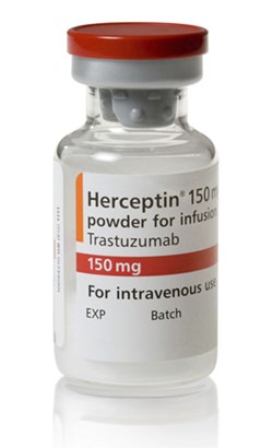 According to a study released in May, many women with a common and aggressive form of breast cancer that is treated with Herceptin can get by with six months of the drug instead of the usual 12, greatly reducing the risk of heart damage it can cause. (F. Hoffmann-La Roche via AP)