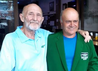 Vito Cirelli (right) with Len Jones.