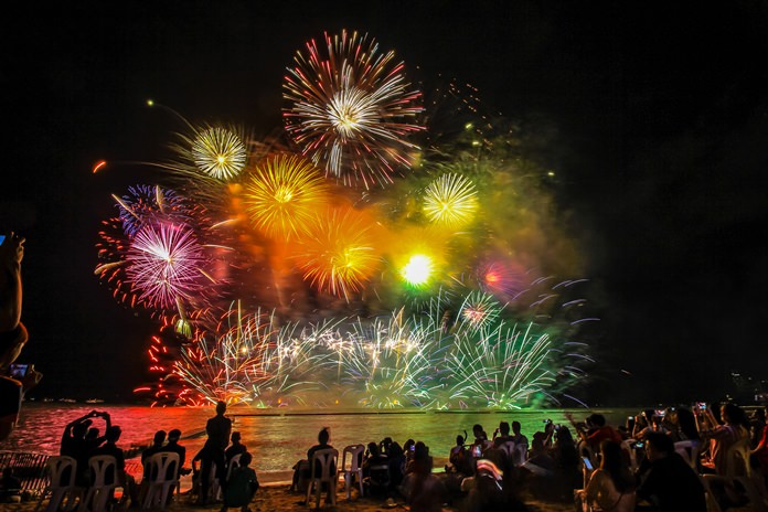 The International Fireworks Festival made a colorful return to Pattaya Beach with a bang and a flash, drawing ooohs and aaahs from a big low-season tourist crowd. Canceled in 2016 due to the royal mourning period and in 2017 after the Interior Ministry nixed its budget, the popular event was moved to June to power-up low season, a scheduling move that appeared to work.