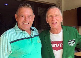 Colin Service (right) with Phil Davies.