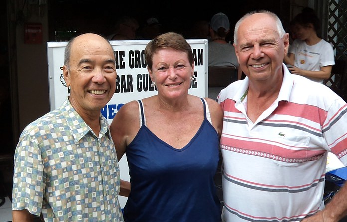 (From left) Mashi Kaneta, Lorraine Percy and Alex Field.