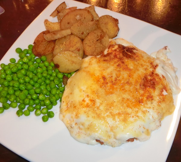 You need a big appetite for a Jameson’s Parmo. (Photos by Marisa Corness)