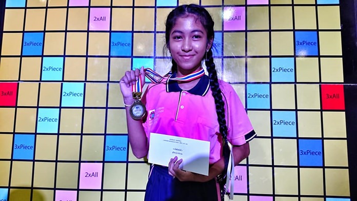 Jariya (from Cambodia) took second place in the Sudoku competition.