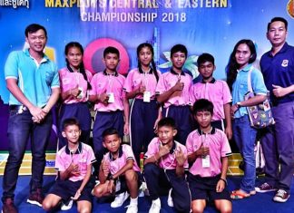 Two migrant children under care of Pattaya’s ASEAN Education Center placed in the top four in the Sudoku competition at the Maxploys Central and Eastern Championships.