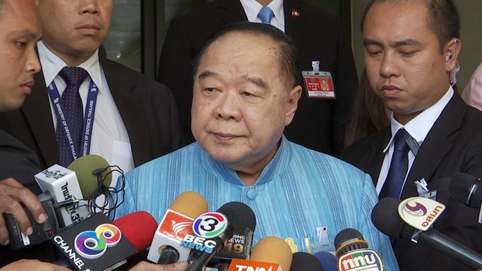 Deputy Prime Minister Gen. Prawit Wongsuwan.