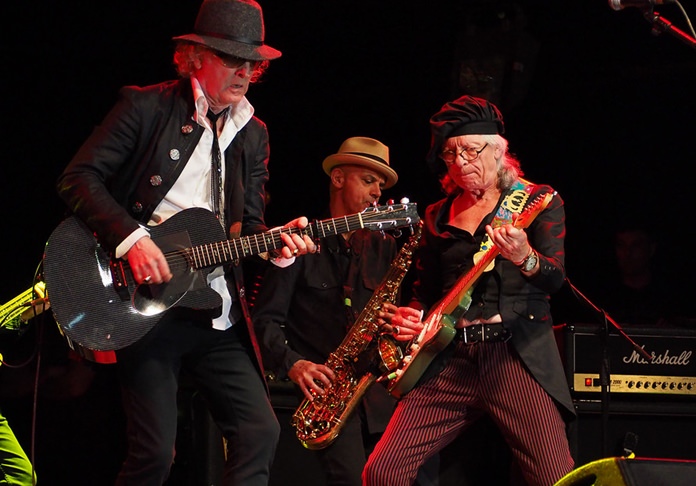 Mott The Hoople perform at the 2018 Ramblin’ Man Fair in Maidstone, Kent, southern England, Saturday, June 30. (Photo/Harpic Bryant)