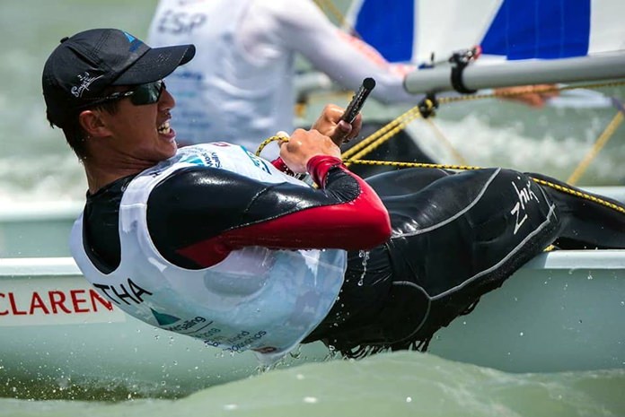 Arthit Romanyk competed in the male Laser Radial class in Texas.