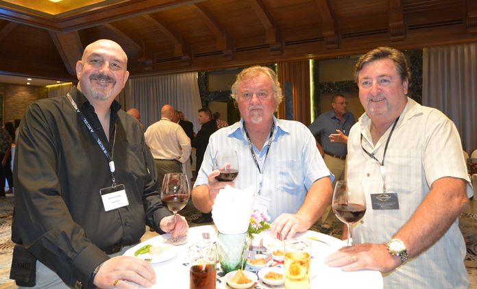 Norman Green, Steve Johnson and Craig Steven Murphy are happy to meet each other again at networking evenings.