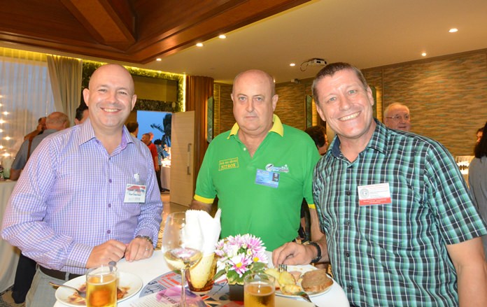 Carl Sellick, Vice Chairman of BCCT, David Wright from Pattaya Dive Center and a representative from Eastern Engineering Services co., Ltd.