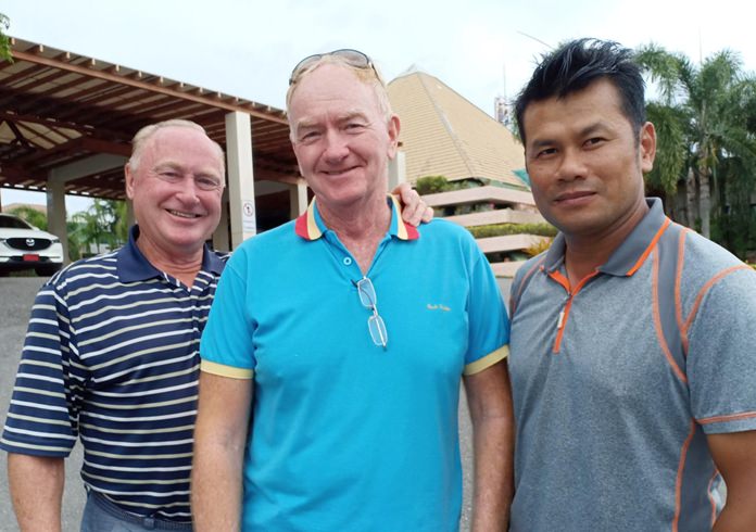 James Kelly with Paul Young and Bill Kana.