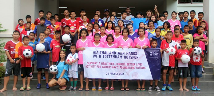 The Father Ray Children’s Home welcomes two global coaches from the English Premier League team Tottenham Hotspur.