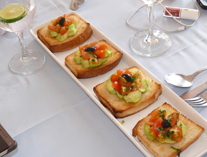 Bruschetta ready to land in your lap. (Photos by Marisa Corness)