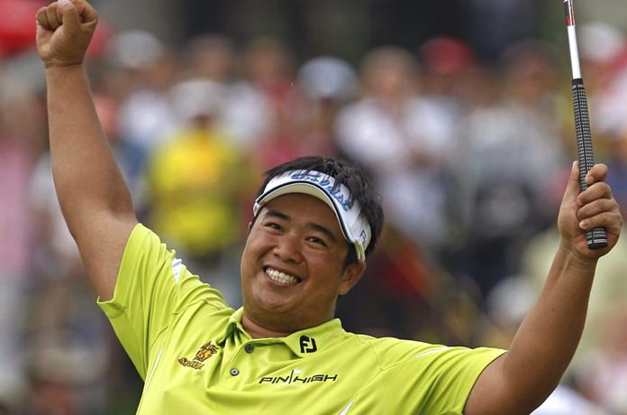 Thailand’s Kiradech Aphibarnrat. (AP Photo/File)