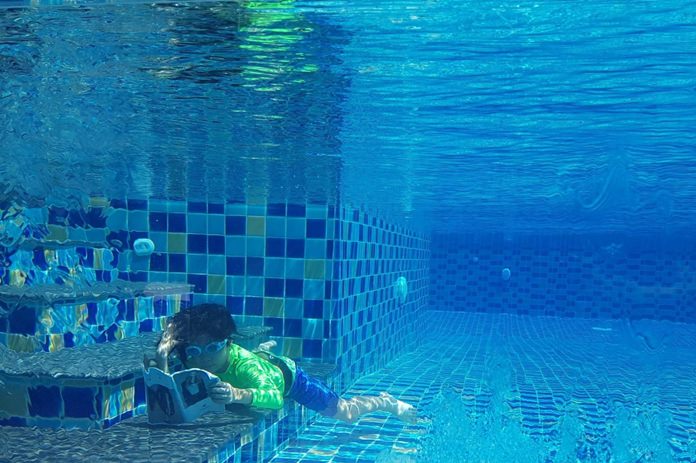 Underwater reading was quite an achievement!