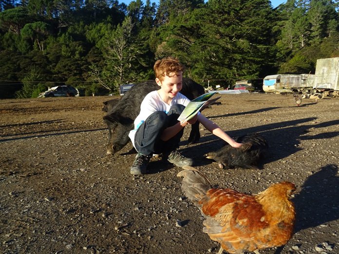 At one with nature - while reading.