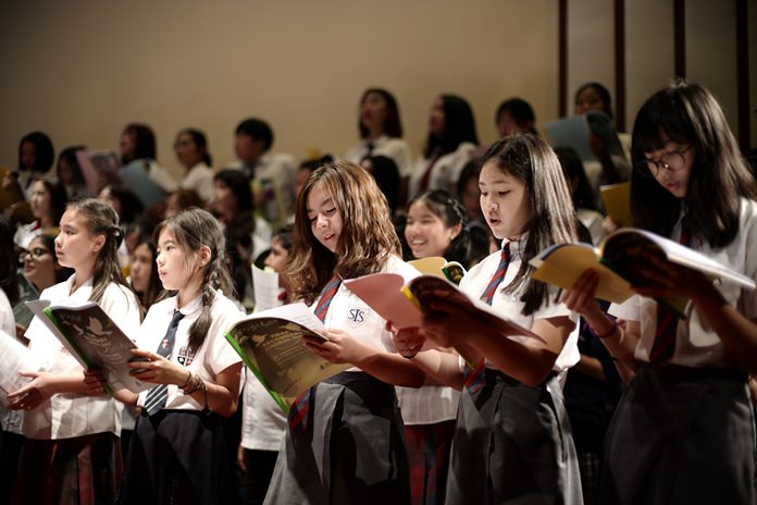 Soprano and Alto singers perform during the choral day gala concert.