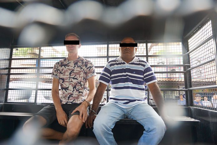 Nine foreigners who had overstayed their visas and two other foreign nationals working without a permit were scooped up by Pattaya Immigration.