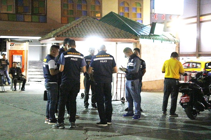 A South Korean and 17 other foreigners were arrested in an immigration sweep on Walking Street.