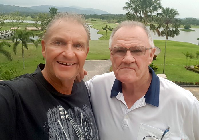 Andre Van Dyk (left) with Derek Brook.