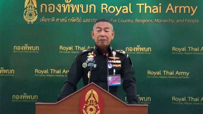 Royal Thai Army Chief General, Apirat Kongsompong.