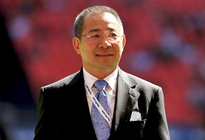 Thai businessman and Leicester City's chairman Vichai Srivaddhanaprabha is shown in this July 8, 2016 file photo. (Adam Davy/PA via AP)