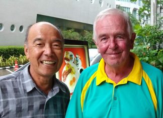 Mashi Kaneta (left) with Dave Cooper.