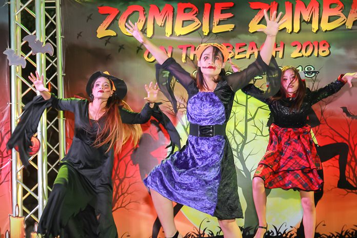 Local witches break out in their ghoulish dance.