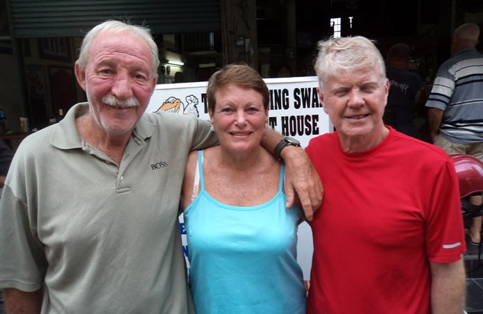 Tony Cook, Lorraine Percy and Bill McGarvie. 