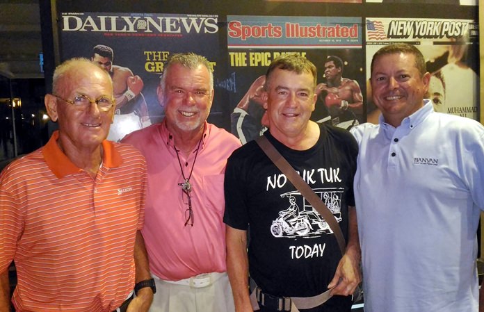John Seton with Dennis Scougall, Bob Comartin and Mark Potton.